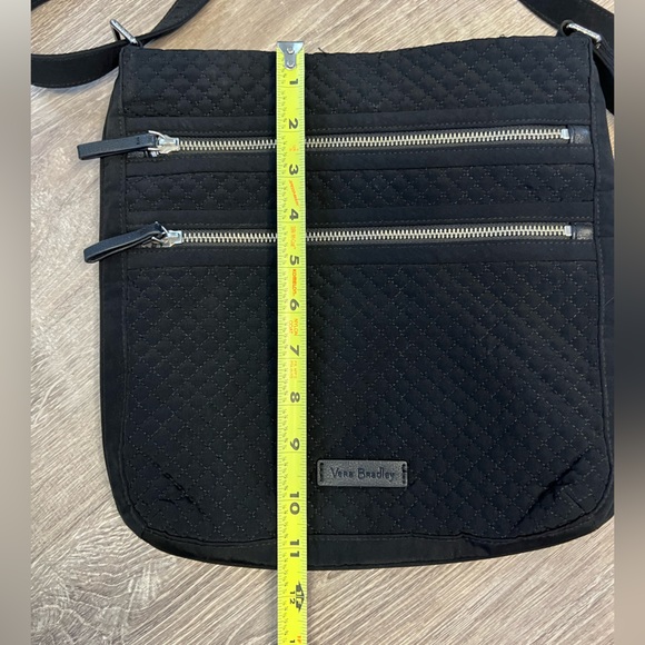 Vera Bradley Iconic Triple Zip Hipster in Classic Black - Picture 7 of 9